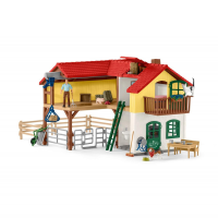 Schleich Farm World Bauernhaus mit Stall und Tieren