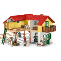 Schleich Farm World Bauernhaus mit Stall und Tieren