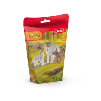 Schleich Wild Life Wolfsmutter mit Welpen