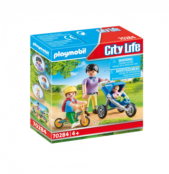 Playmobil City Life - Mama mit Kindern